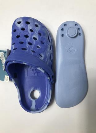 Детские резиновые тапки под crocs pepperts6 фото