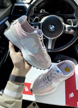 Кросівки nb 327 pink white🌷 кросівки