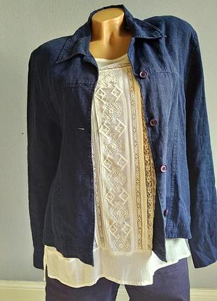 100% льон, куртка, жакет, cassani