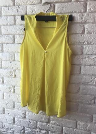 Ярко желтая 🍋 блузка6 фото