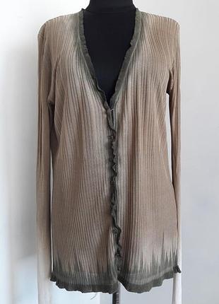 Распродажа!!!!!шикарнейший шелковый кардиган от luisa cerano, m/l