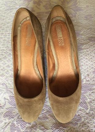 Классические замшевые туфли. 24,5 см