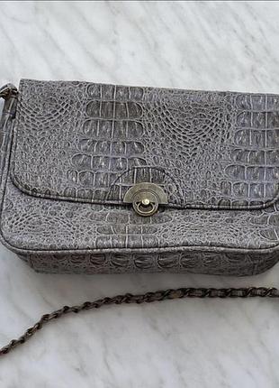 Клатч, маленька сумка жіноча принт довга ручка ланцюжок atmosphere