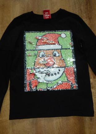 George реглан, футболка с длинным рукавом на 4-5 лет с двухсторонним рисунком, 100% котон