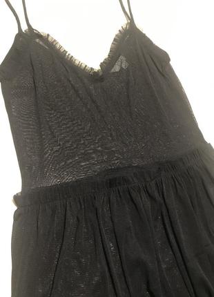 Чёрное платье-сетка/пляжное платье2 фото