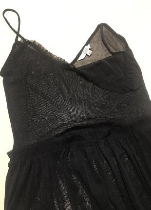Чёрное платье-сетка/пляжное платье3 фото