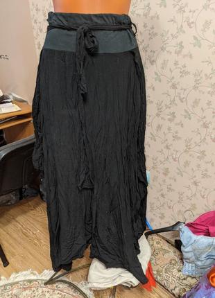 Спідниця тонка котон віскоза на запах бо боків