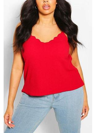 Червоний топ booho plus size