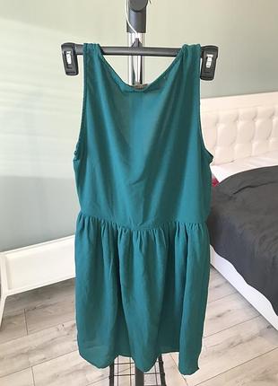 Смарагдове плаття zara 3