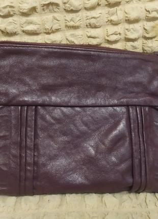 Шкіряний клатч або косметичка. 29х20см