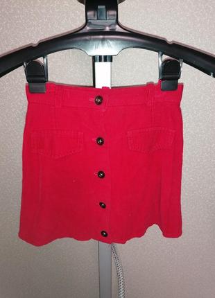Юбка красная