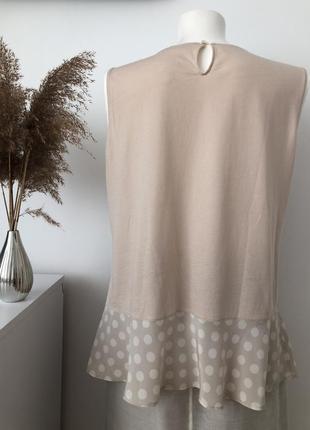 Nice connection стильно літня шовкова блуза в горошок блузка шовк3 фото