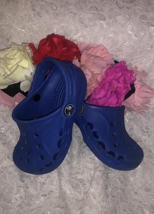 Синие crocs, c 8-9. оригинал.