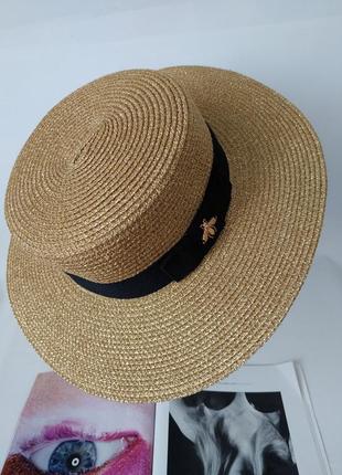 Шляпа женская золотая нить в стиле gucci✨✨✨5 фото