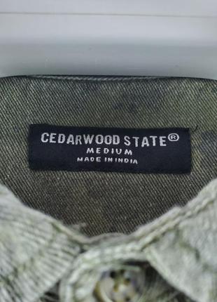 Сорочка джинсова з коротким рукавом camo, cedarwood state4 фото
