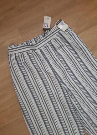 Льняные брюки кюлоты primark 3