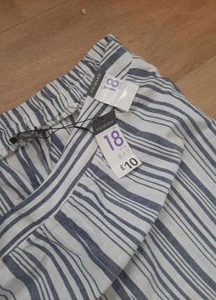 Льняные брюки кюлоты primark 5