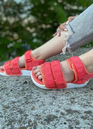 Сандалии adidas Адидас sandals coral, сандалии жёнкие адидас3 фото