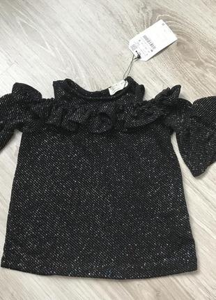 Чёрная блуза натдевочку от zara baby
