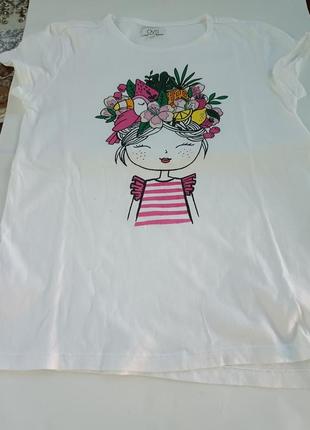 Фирменная футболка 7-8л