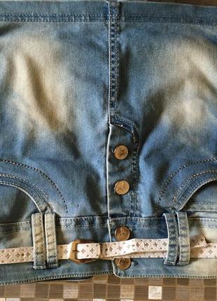 Спідниця, спідниця з поясом джинсова