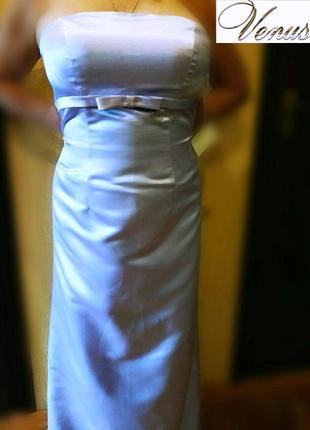 Шикарное  атласное вечернее платье bella formals by venus.новое с биркой.2 фото