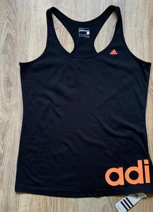 Женская спортивная хлопковая майка adidas essentials