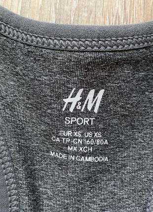 Женская спортивная беговая майка с топом h&m sport3 фото