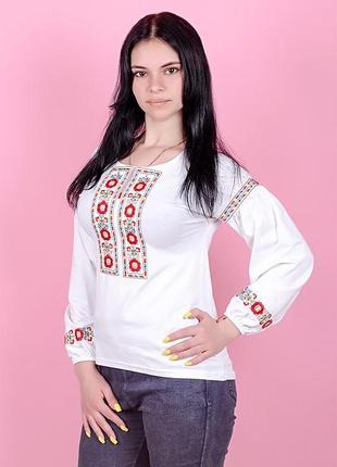 Вишиванка для дівчаток-підлітків, біла 2