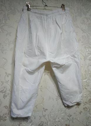 Натуральні штани брюки капрі бриджі великого розміру батал шорты капри бриджи большого размера8 фото