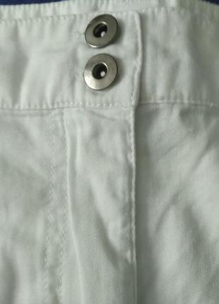 Белая летняя хлопковая юбка6 фото
