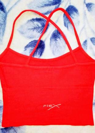 Топ спортивний червоний flex fitness gear, xxs-s