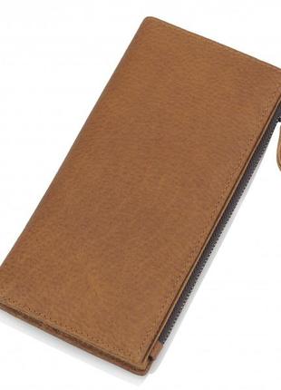 Кожаный коричневый кошелек для карточек мужской винтажный кардхолдер2 фото