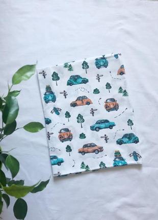 Бавовняна дитяча пелюшка машинки