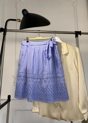 Хлопковая, ажурная юбка