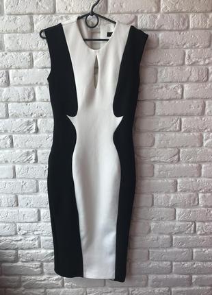 Сукня чорно біле5 фото