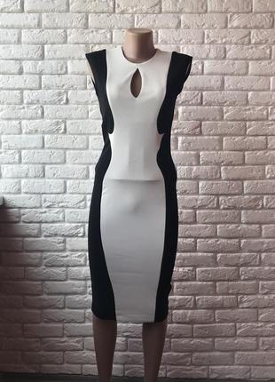 Сукня чорно біле1 фото