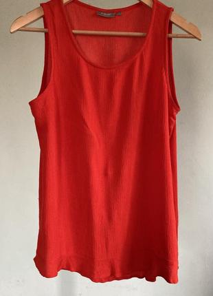 Алый красный топ блуза