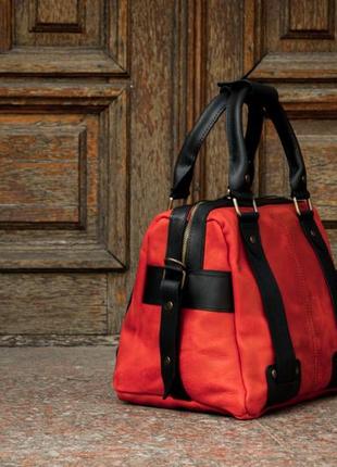 Саквояж в винтажном стиле, женская сумка для путешествий3 фото