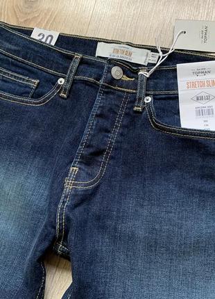 Мужские стрейчевые джинсы topman stretch slim3 фото