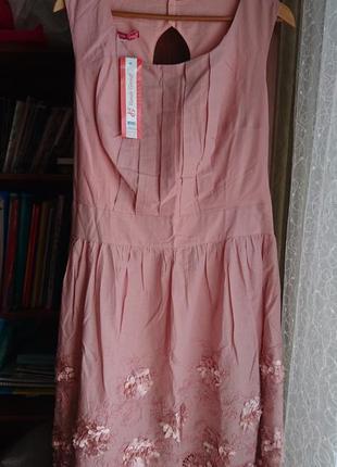 Платье пудра/розовое/лиловое, 50р3 фото
