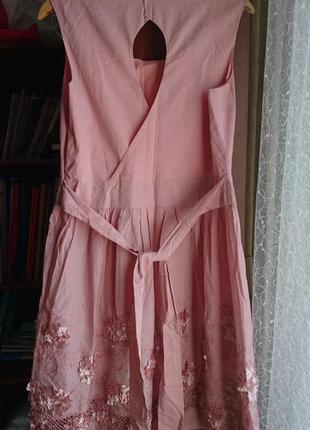 Платье пудра/розовое/лиловое, 50р4 фото