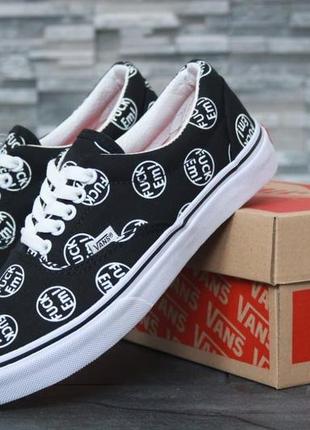 Кеды женские vans new era "fuck em"1 фото