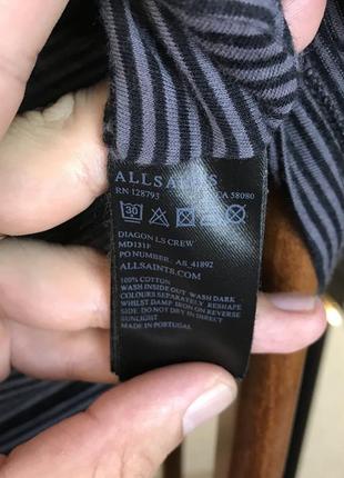 Лонгслив с эффектом треска на принте allsaints diagon ls crew jp4 cos zara8 фото