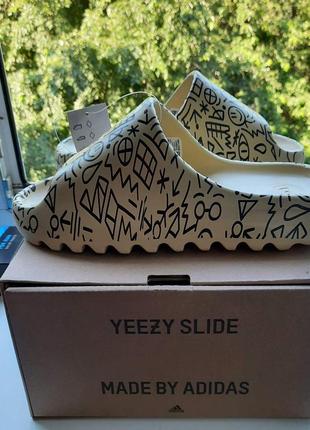 Adidas yeezy slide graffiti custom2 фото