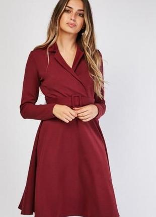 Бордове демісезонне плаття mohito🌹