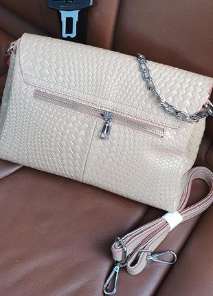 Жіноча  стильна шкіряна сумочка-клатч alex rai7 фото