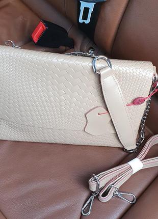 Жіноча  стильна шкіряна сумочка-клатч alex rai2 фото