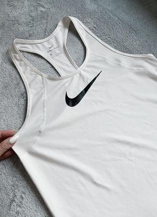 Nike dri-fit майка белая оригинал