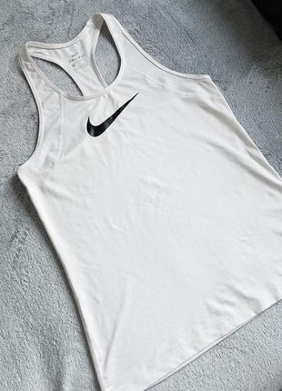 Nike dri-fit майка белая оригинал3 фото